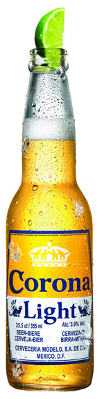  Corona Light will be launched in January - and yes, it will be recommended that it be served with a slice of lime....
